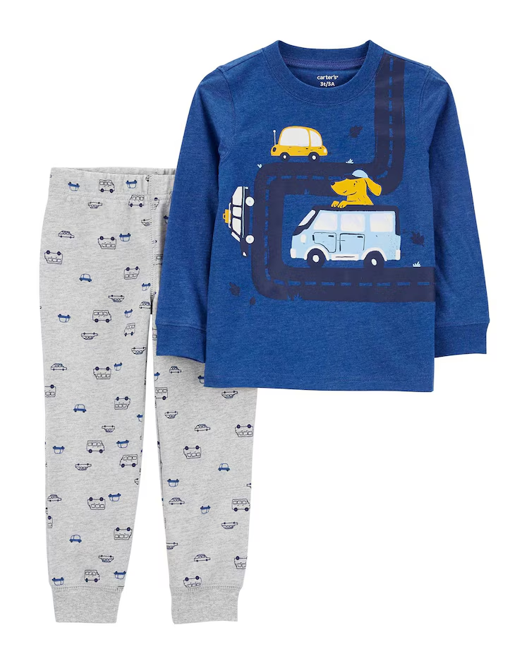 Conjunto longo infantil 2 peças caminhãozinho multicor | Carter's