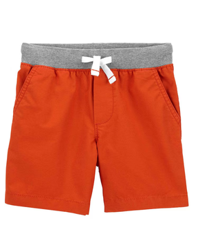 Bermuda infantil com elástico e cordão vermelha | Carter's