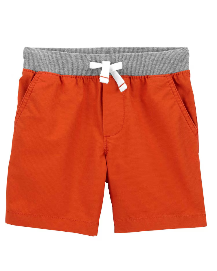 Bermuda infantil com elástico e cordão vermelha | Carter's