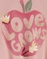 Blusa infantil manga longa maçã rosa | Carter's