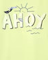 Camiseta infantil ahoy sol verde | Carter's