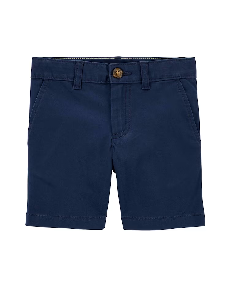 Bermuda jeans infantil com passantes azul | Carter's