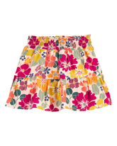 Short-saia infantil babado floral multicor | Carter's